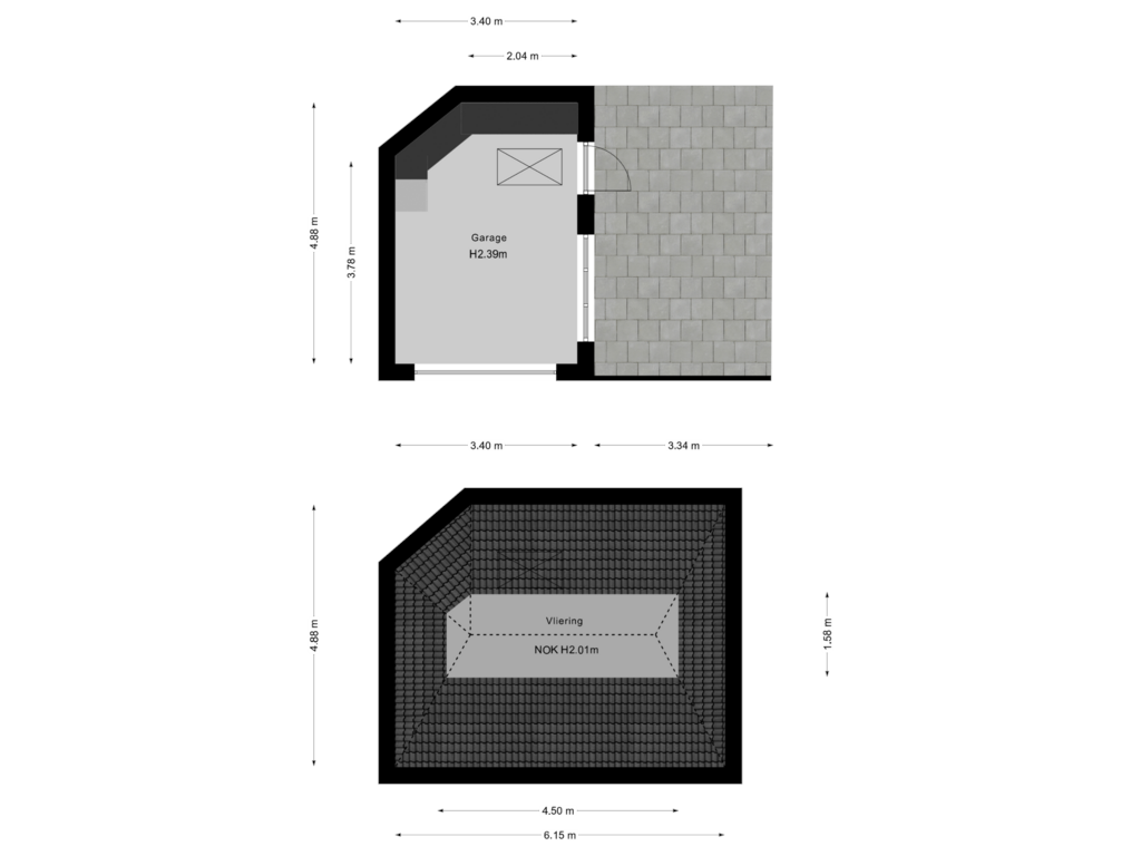 Bekijk plattegrond van Garage van Heuvelstraat 24