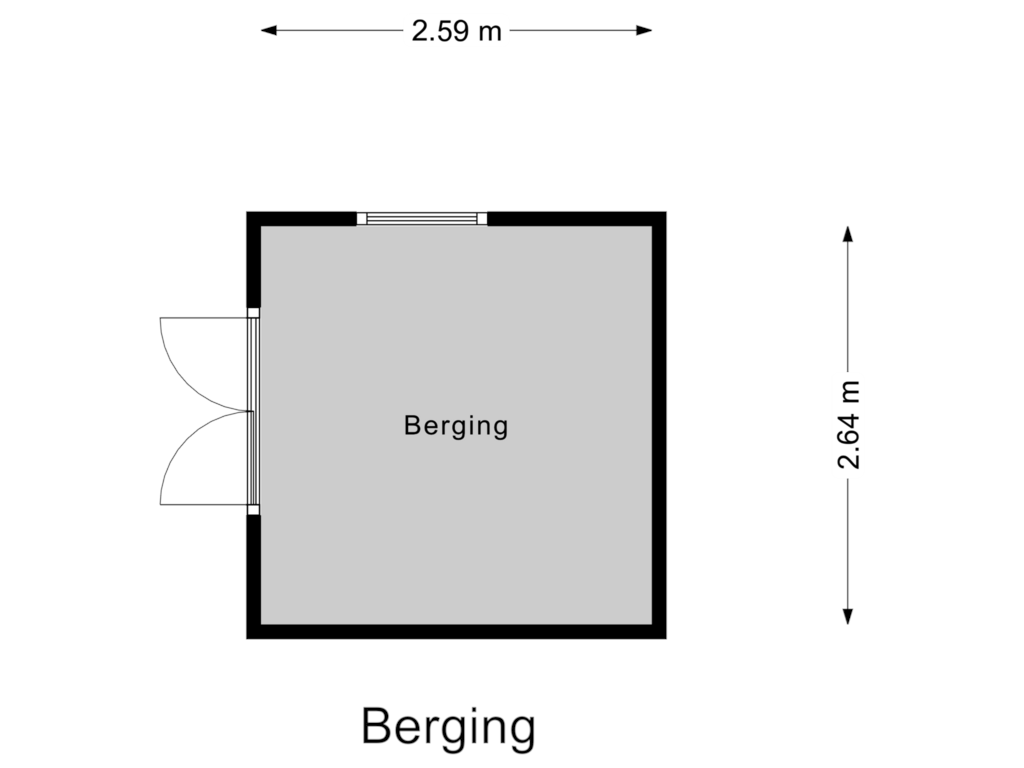 Bekijk plattegrond van Berging van Zamenhoflaan 13