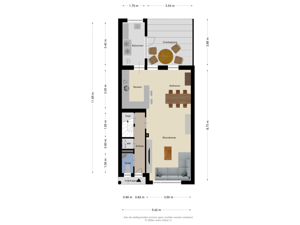 Bekijk plattegrond van Begane Grond van Zenegroen 8