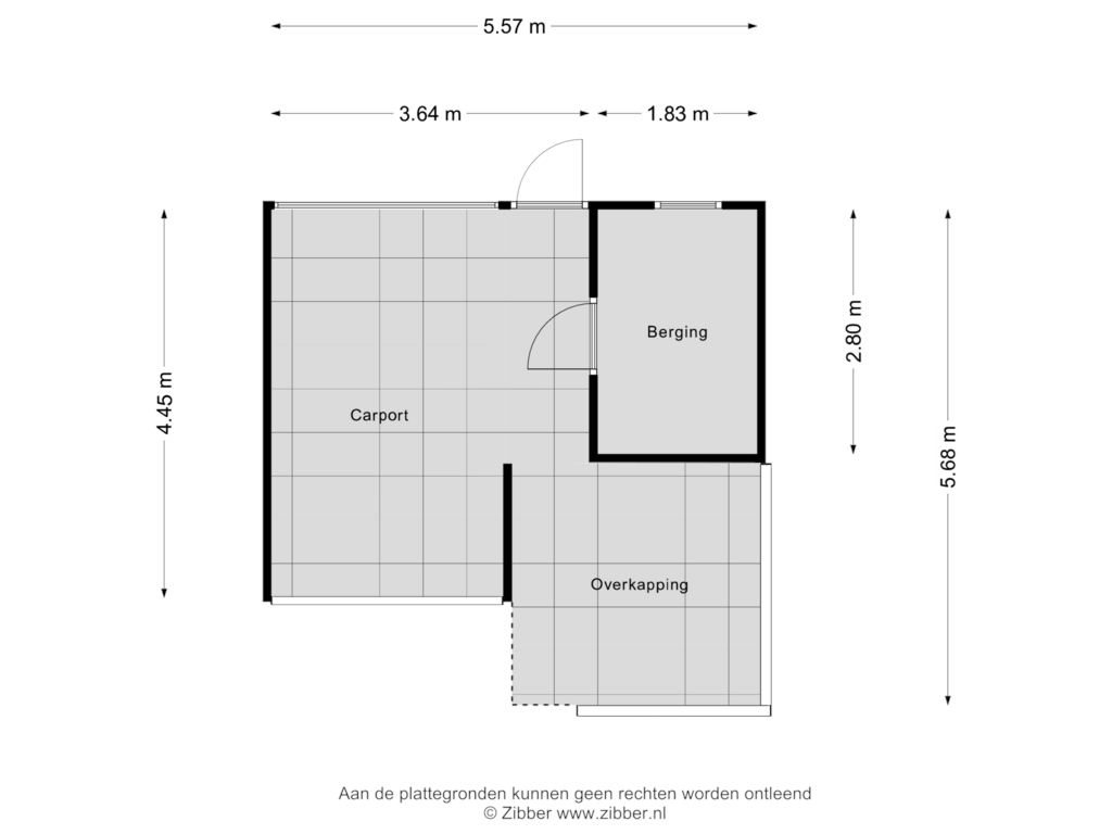 Bekijk plattegrond van Berging van Zenegroen 8