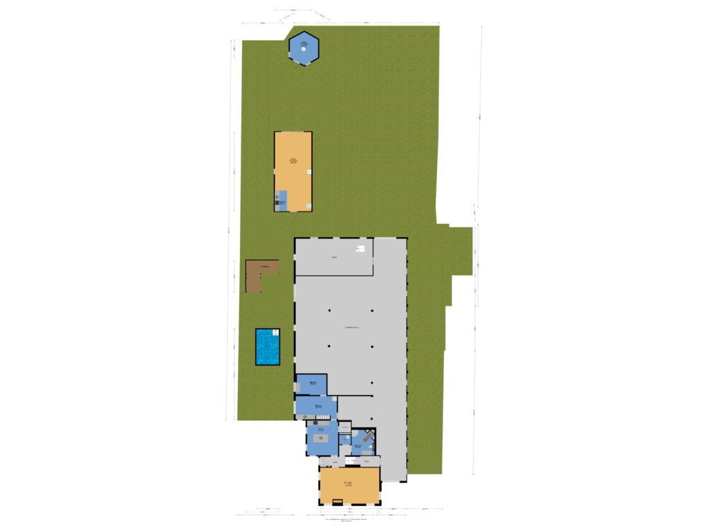 Bekijk plattegrond van Begane Grond Met Tuin van Kloosterveenweg 36