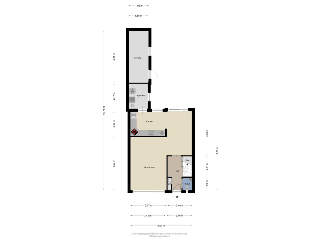 View floorplan of Begane Grond of Venus 75