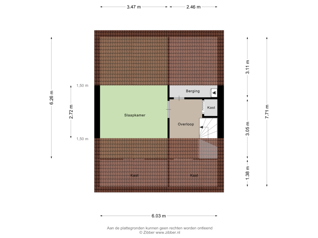 View floorplan of Tweede Verdieping of Venus 75