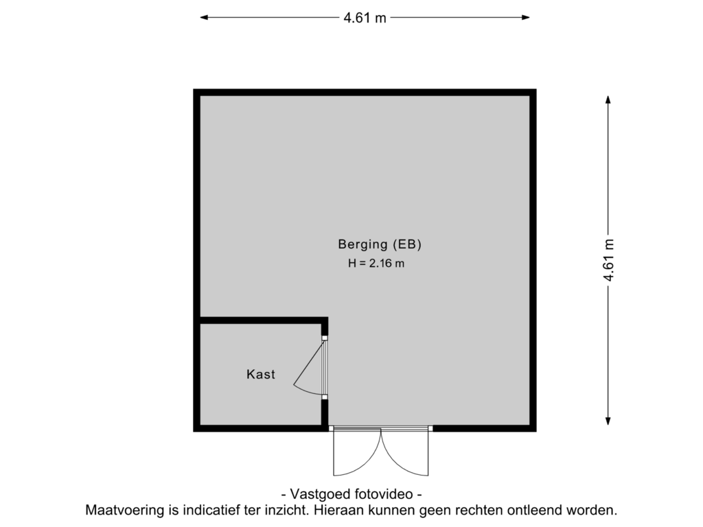 Bekijk plattegrond van Berging van Alard du Hamelstraat 87