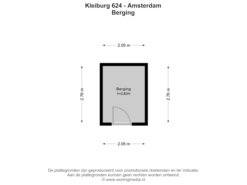 View floorplan of Berging of Kleiburg 624