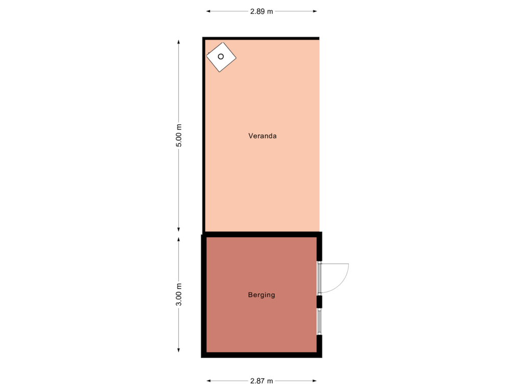 View floorplan of Berging of Noordvaarder 10