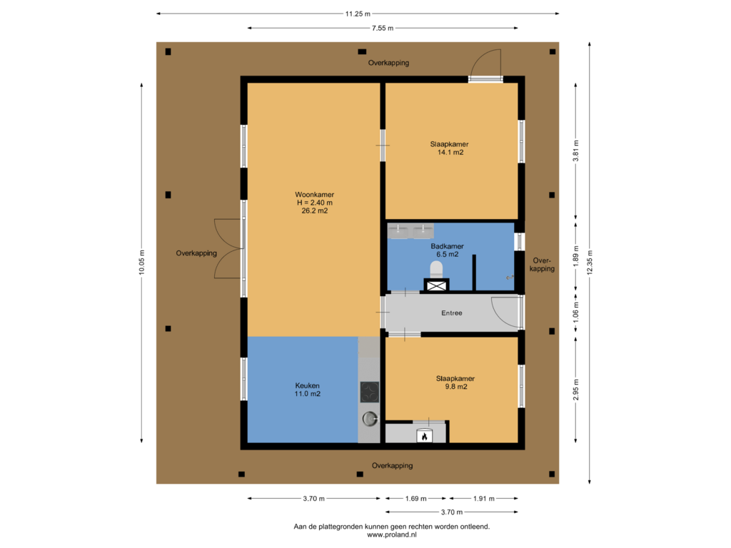 Bekijk plattegrond van Begane Grond van Steenbakkersweg 5-264