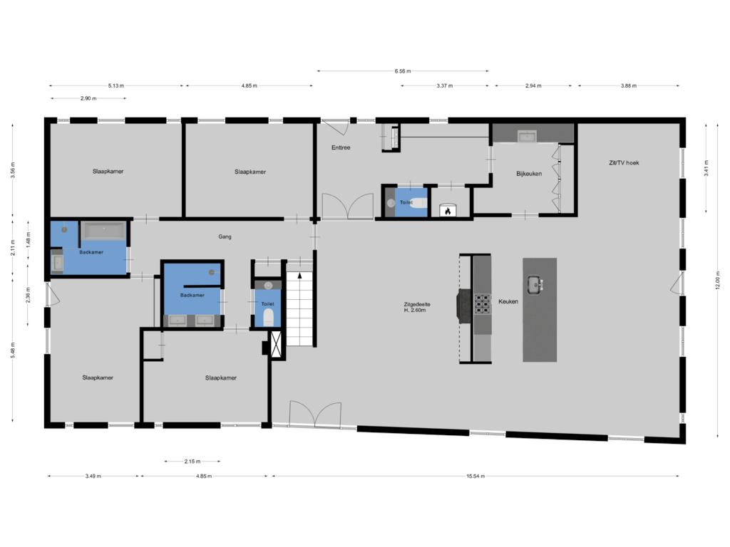 Bekijk plattegrond van Begane grond van Capittenweg 2