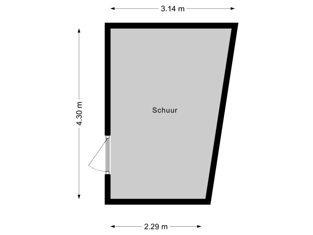 Bekijk plattegrond van Schuur van Capittenweg 2