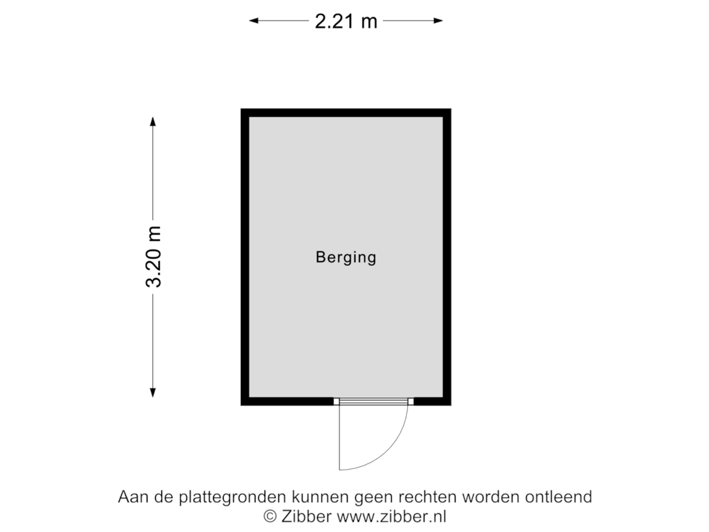 Bekijk plattegrond van Berging van Woerdes 43