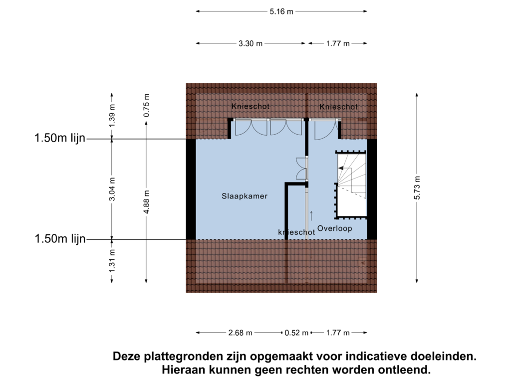 Bekijk plattegrond van Tweede Verdieping van Landauerstraat 130