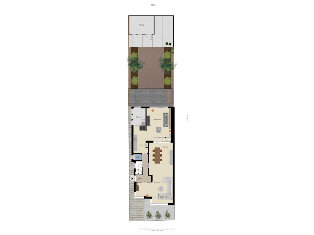 View floorplan of Begane Grond Tuin of Boddenkampsingel 100