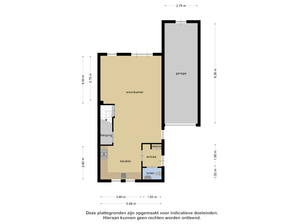 Bekijk plattegrond van Begane grond van Heuvelrijt 13