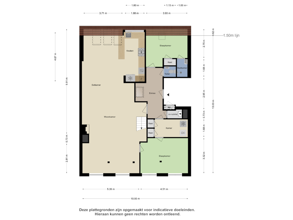 Bekijk plattegrond van Derde Verdieping van Keizersgracht 802-B