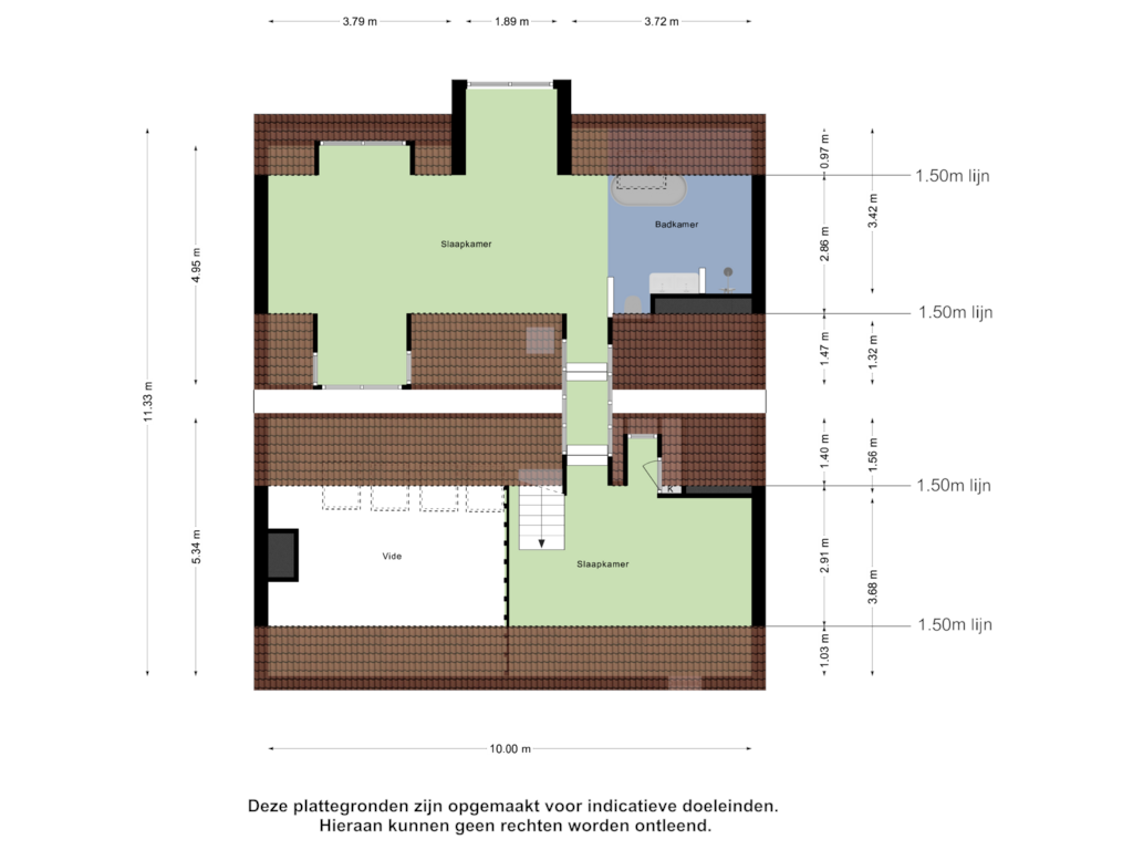 Bekijk plattegrond van Vierde Verdieping van Keizersgracht 802-B