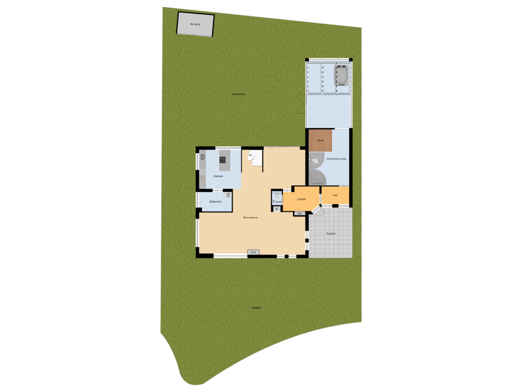 Bekijk plattegrond van Tuin van Anna de Renessestraat 33