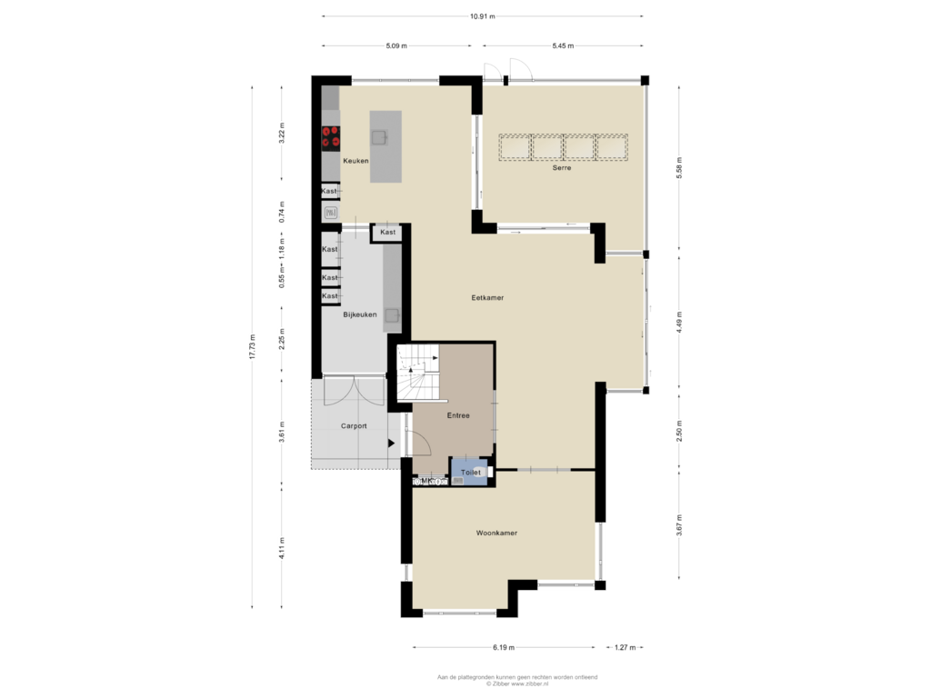 Bekijk plattegrond van Begane Grond van Laag Dalemseweg 42