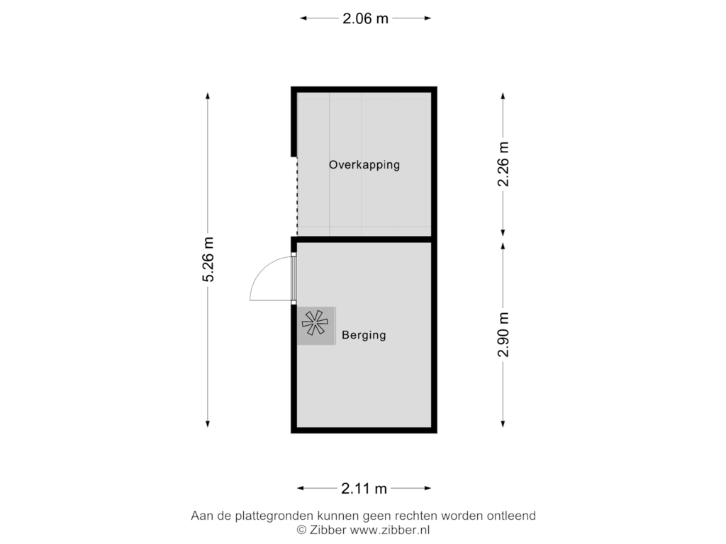 Bekijk plattegrond van Berging van G. van Balenstraat 10