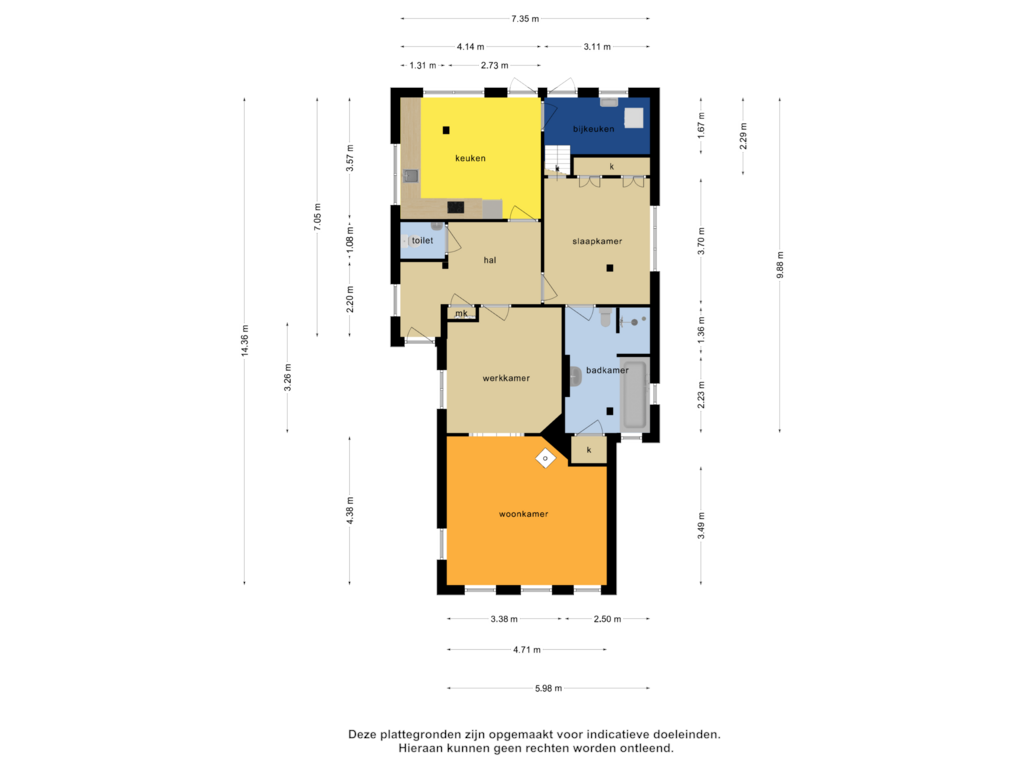 Bekijk plattegrond van Begane grond van Noorderpad 19