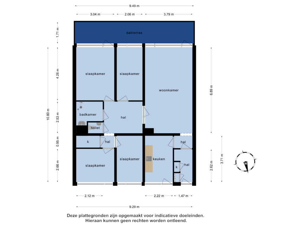 Bekijk plattegrond van Appartement van Oostervenne 363