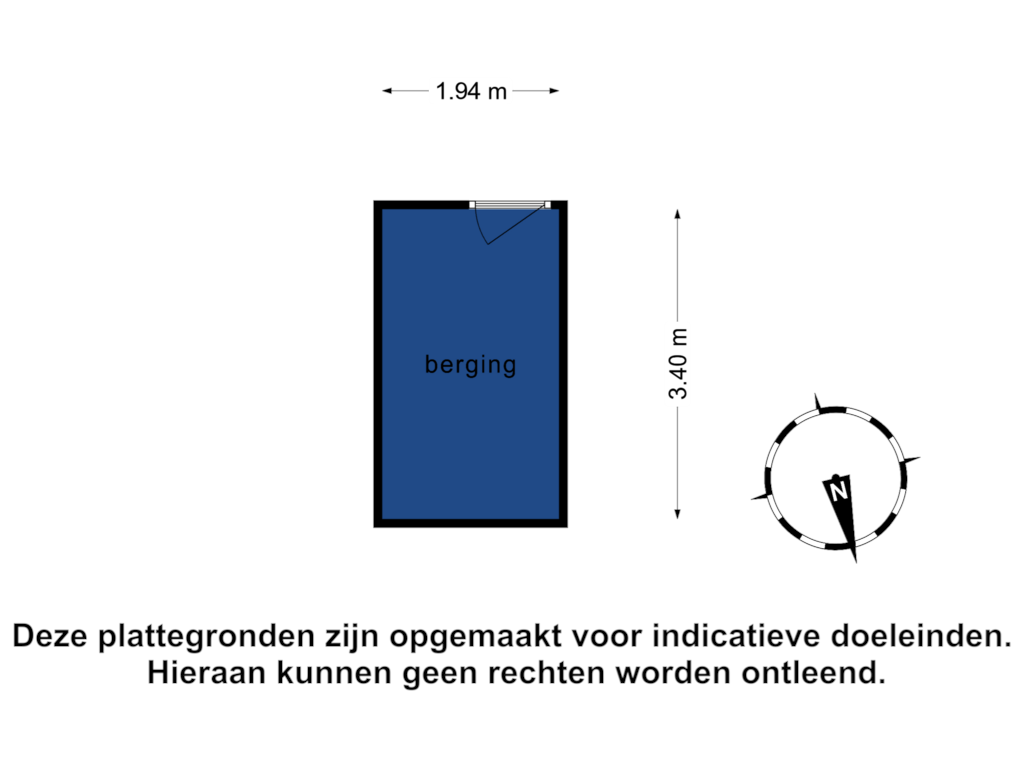 Bekijk plattegrond van Berging van Oostervenne 363