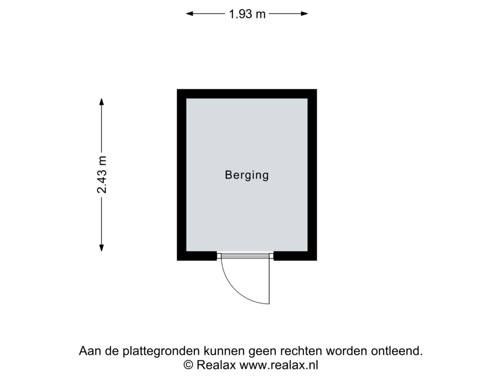 Bekijk plattegrond van Berging van Esrein 10-A