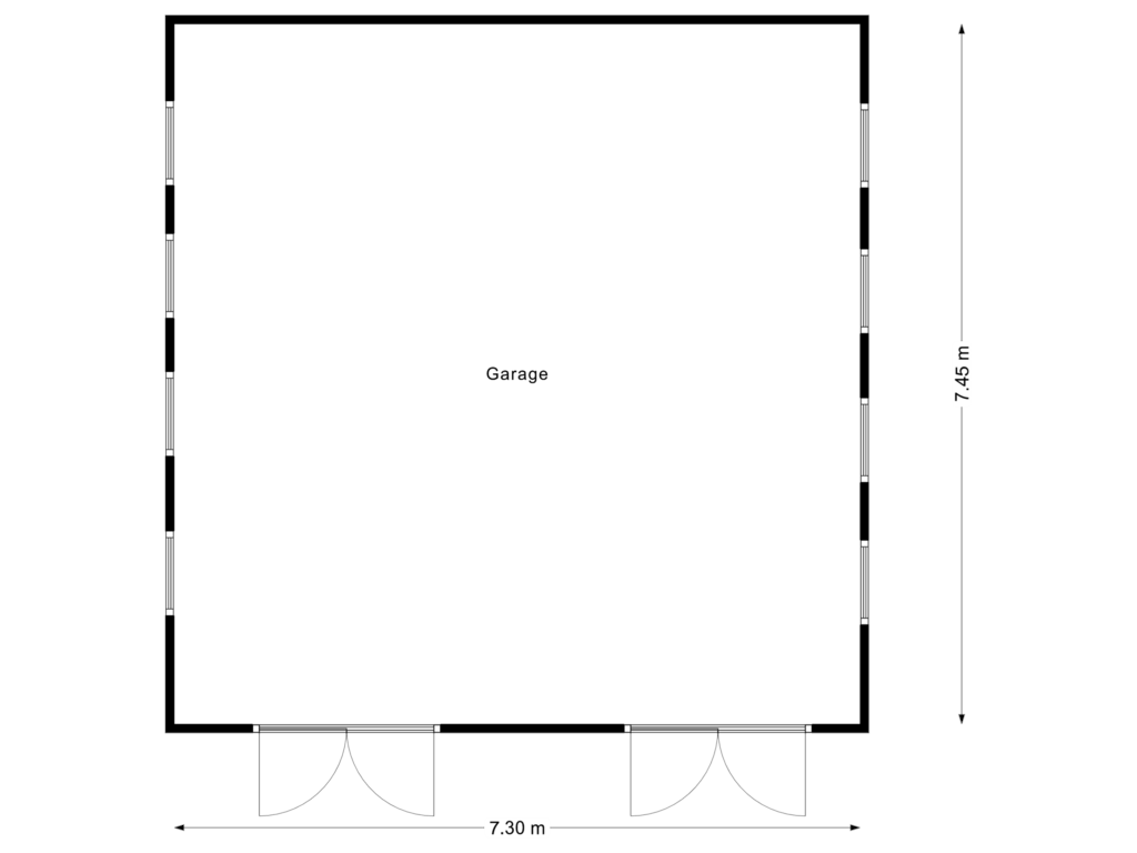 Bekijk plattegrond van Garage van Van Ommerenlaan 2