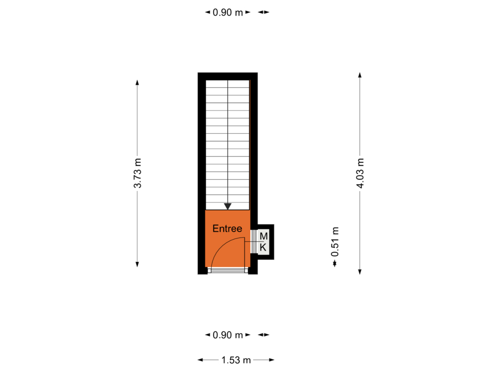 Bekijk plattegrond van Entree van Hoekenessestraat 43