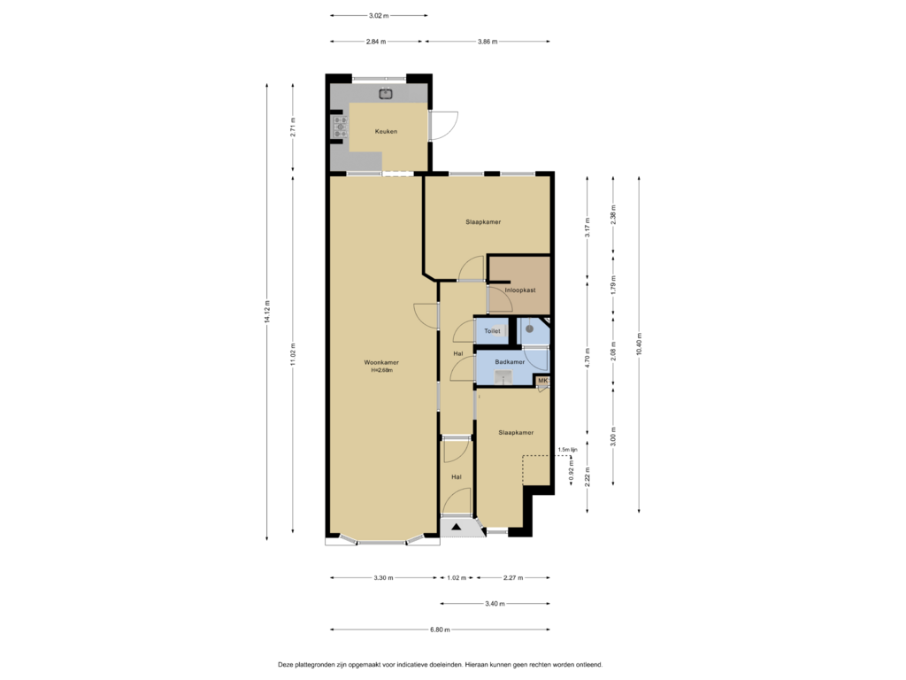 Bekijk plattegrond van Begane grond van Driebergenstraat 173