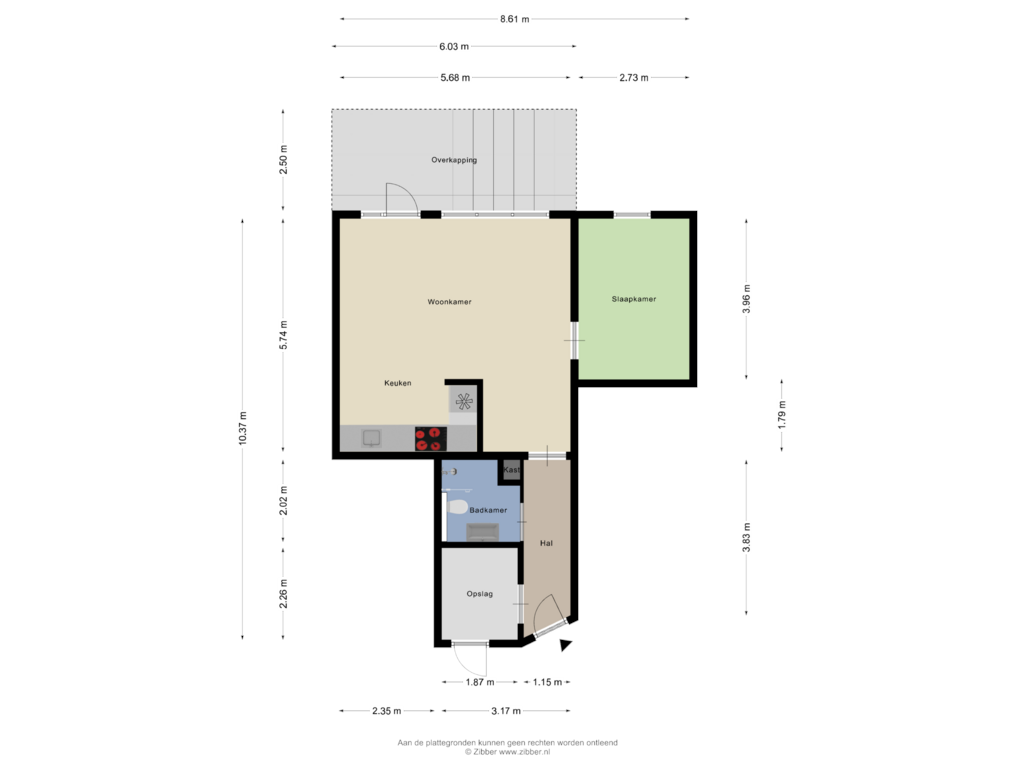 View floorplan of Appartement of Caesarhof 16-A