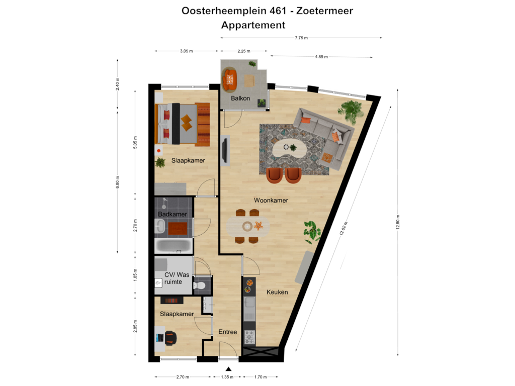 Bekijk plattegrond van First floor van Oosterheemplein 461