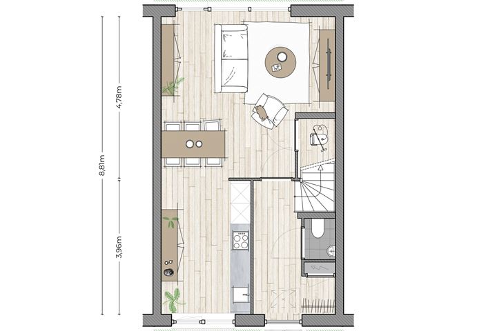 Bekijk foto 3 van Tussenwoning Parkzijde (Bouwnr. 24)