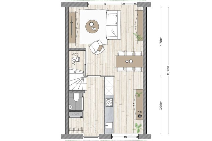 Bekijk foto 3 van Tussenwoning Parkzijde (Bouwnr. 25)