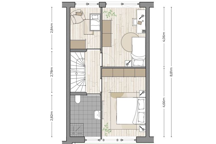 Bekijk foto 4 van Tussenwoning Parkzijde (Bouwnr. 28)