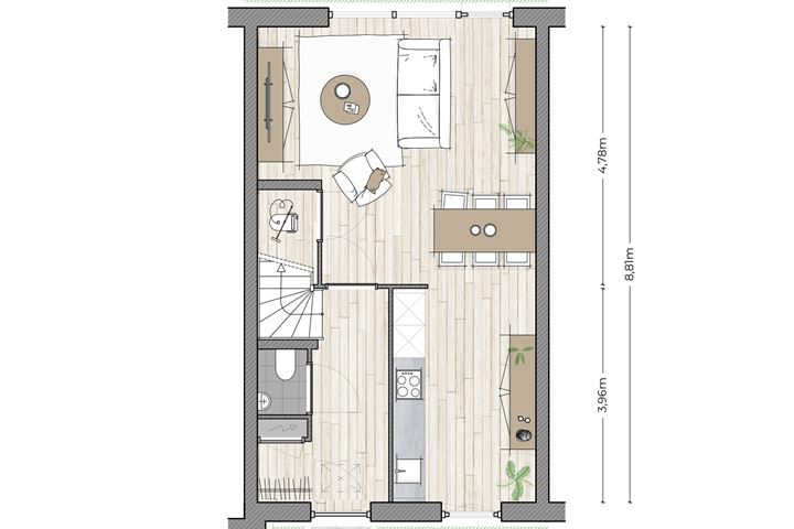 Bekijk foto 3 van Tussenwoning Parkzijde (Bouwnr. 28)