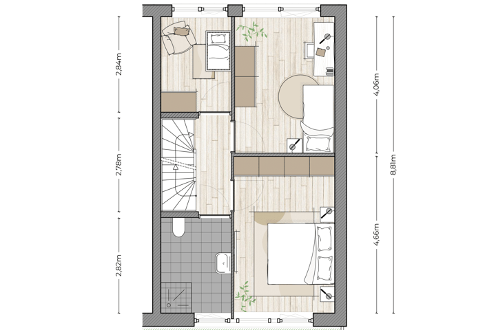 Bekijk foto 4 van Hoekwoning Parkzijde (Bouwnr. 30)