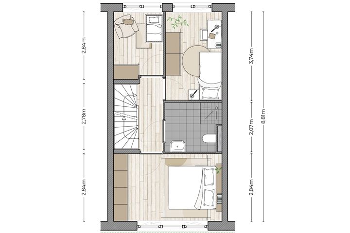 Bekijk foto 4 van Tussenwoning dorpse straat (Bouwnr. 10)