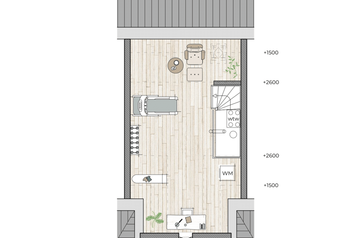 Bekijk foto 5 van Tussenwoning dorpse straat (Bouwnr. 12)