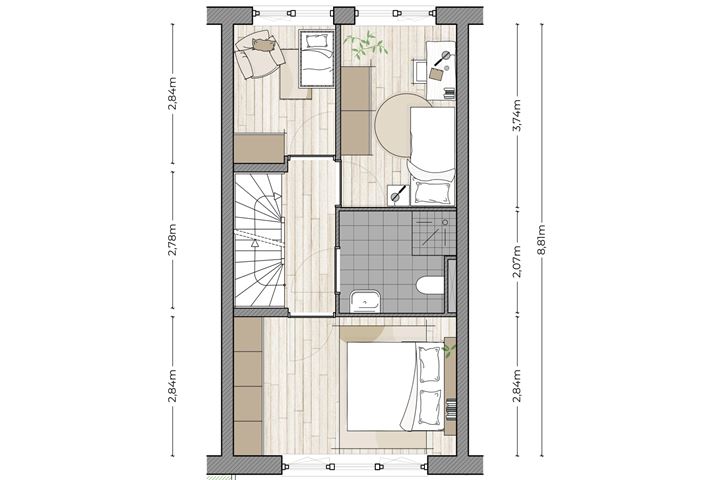 View photo 4 of Tussenwoning dorpse straat (Bouwnr. 17)