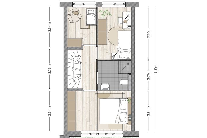 Bekijk foto 4 van Tussenwoning dorpse straat (Bouwnr. 13)