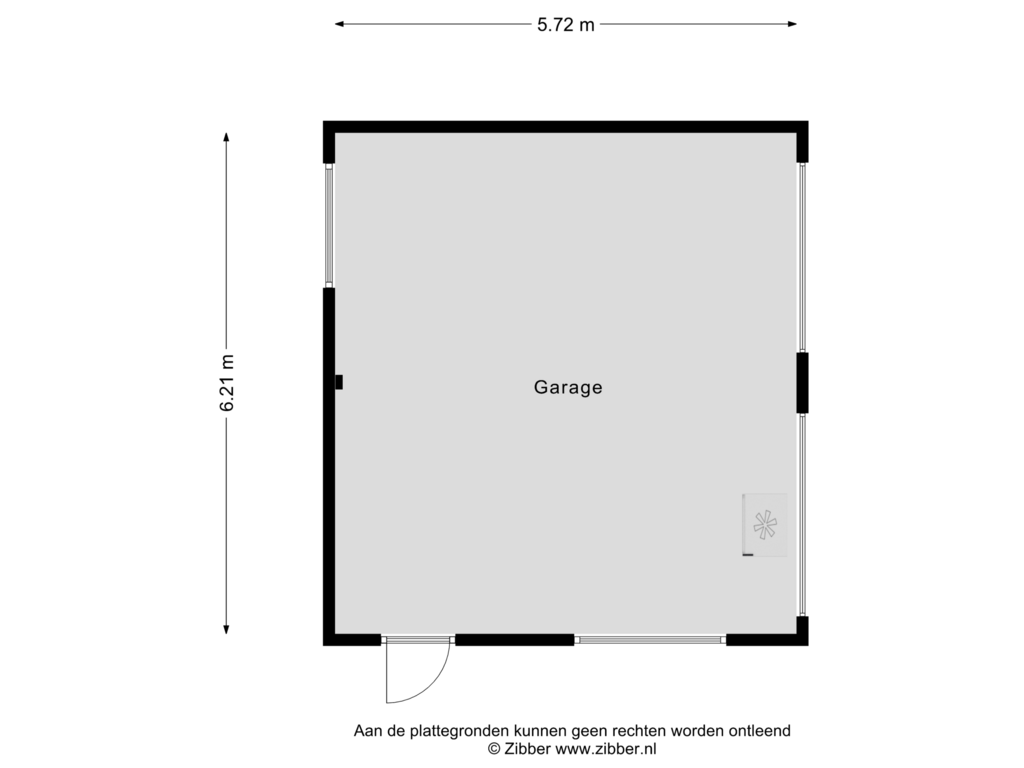 Bekijk plattegrond van Garage van Parkweg 13