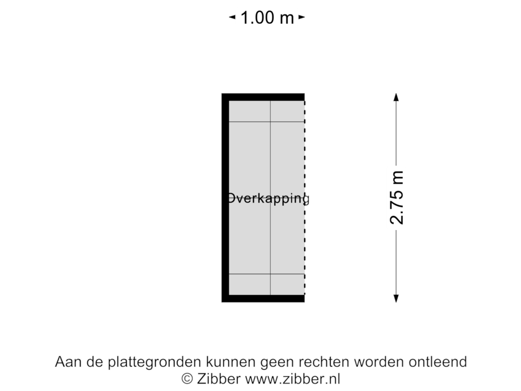 Bekijk plattegrond van Overkapping van Vlietpark 23-21