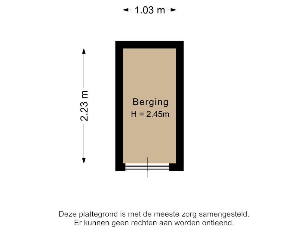 Bekijk plattegrond van Berging van Jacobus Bellamyhove 33-L