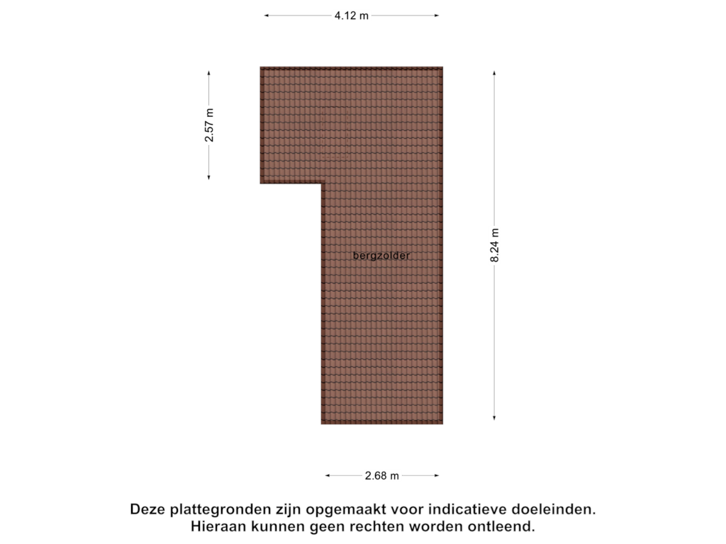 Bekijk plattegrond van BergingZolder van Zwartwatersweg 186