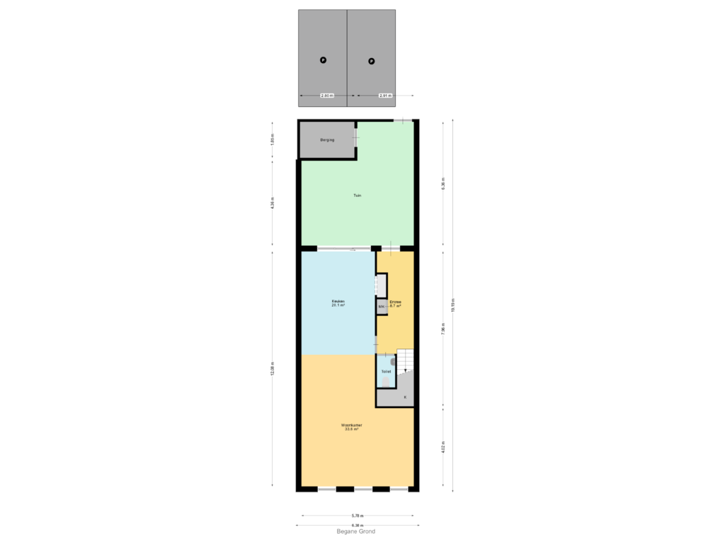 Bekijk plattegrond van Begane Grond van A (Bouwnr. 4)