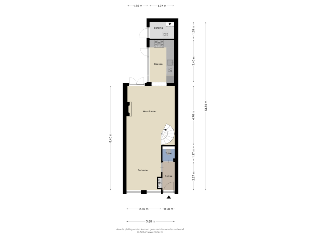 Bekijk plattegrond van Begane Grond van Floresstraat 21