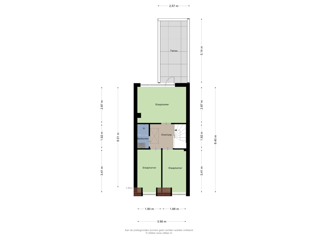 Bekijk plattegrond van Eerste Verdieping van Floresstraat 21