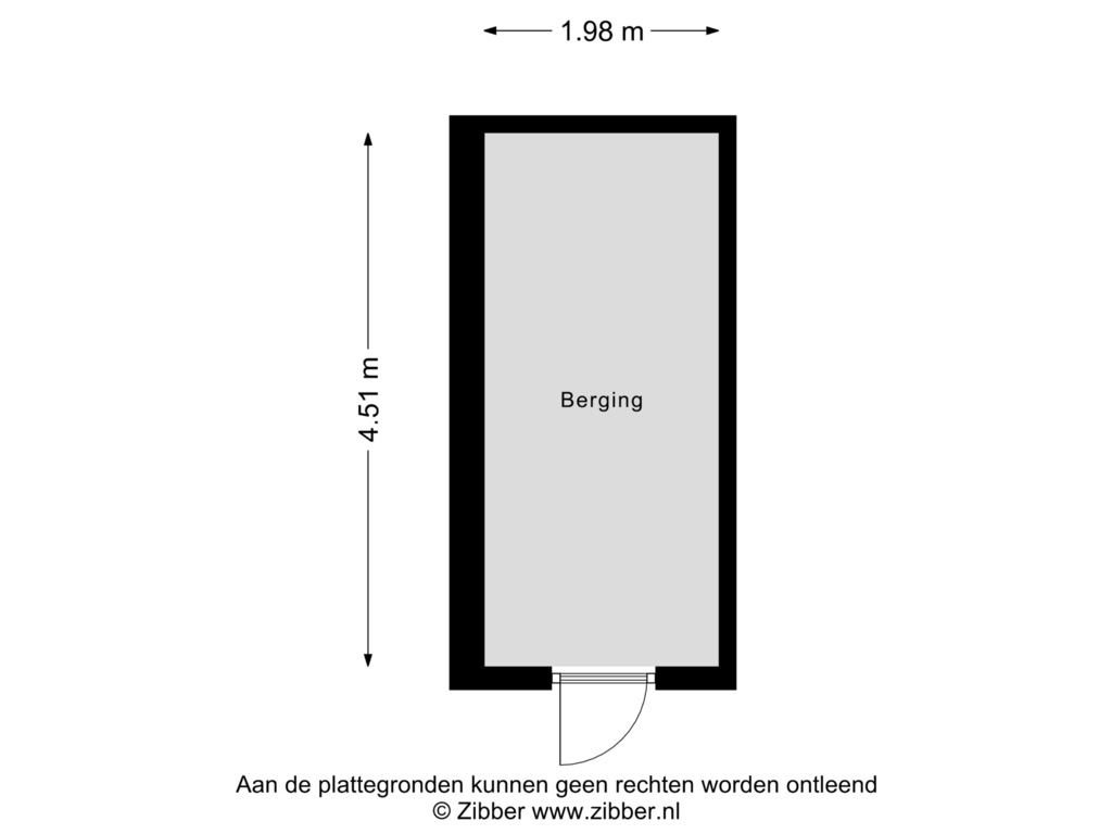 Bekijk plattegrond van Berging van Rijksweg 118