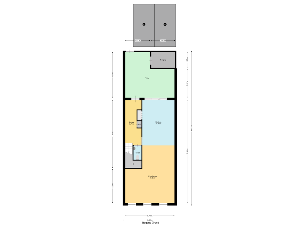 Bekijk plattegrond van Begane Grond van A (Bouwnr. 3)