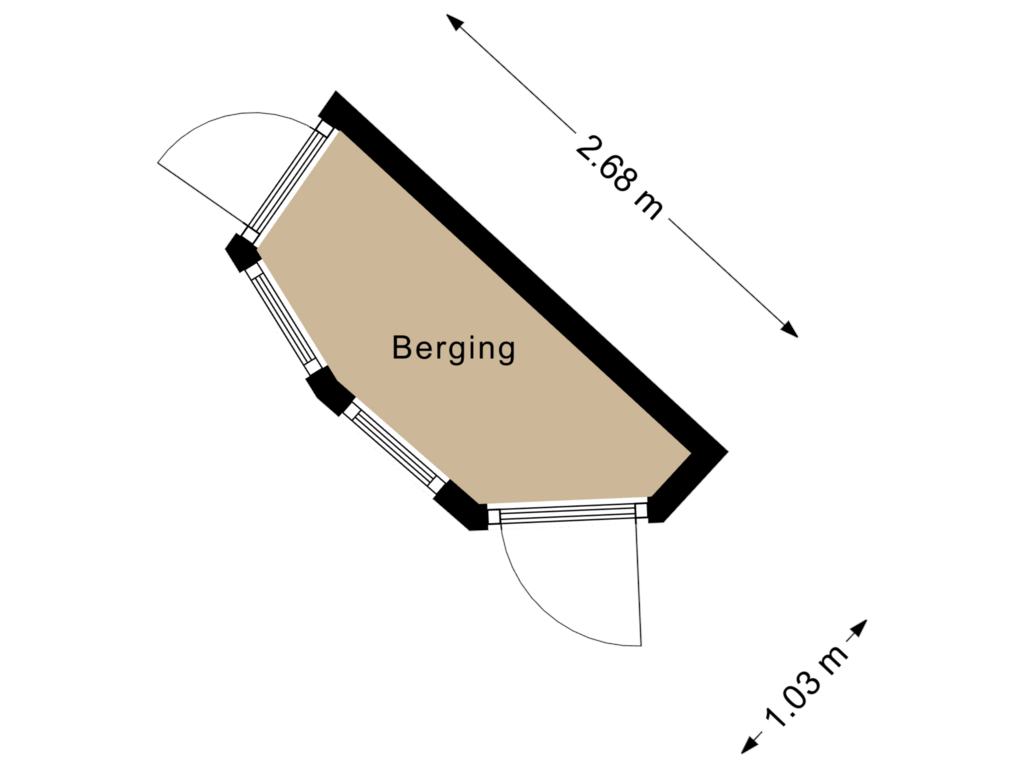 Bekijk plattegrond van Berging van Hanekamp 35